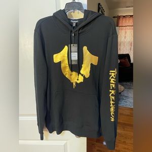 TRUE RELIGION BLACK GRAFFITI HOODIE